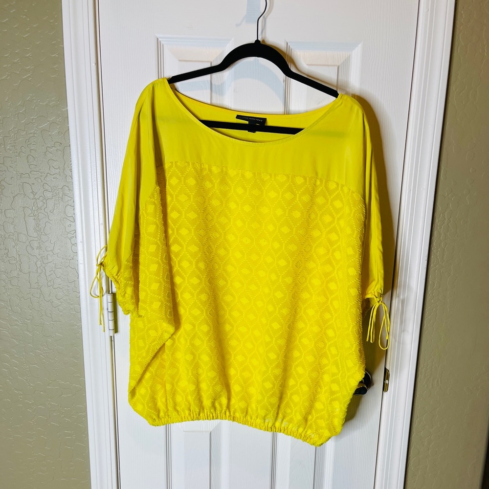 Lane Bryant Yellow Dolman Sleeve Blouse